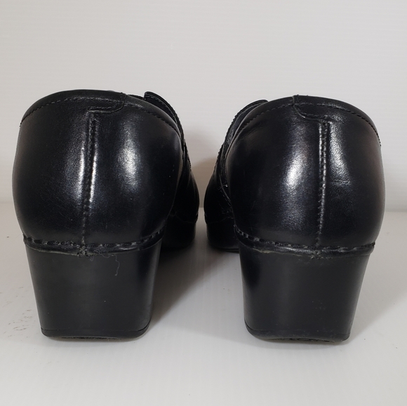 Dansko Leather Black Slip Resistant Protective Toe Nurse Doctor Clogs 36,5.5-6 - Picture 6 of 12